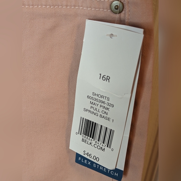 New Directions pale pink flex stretch shorts size 16 NWT - Picture 5 of 7